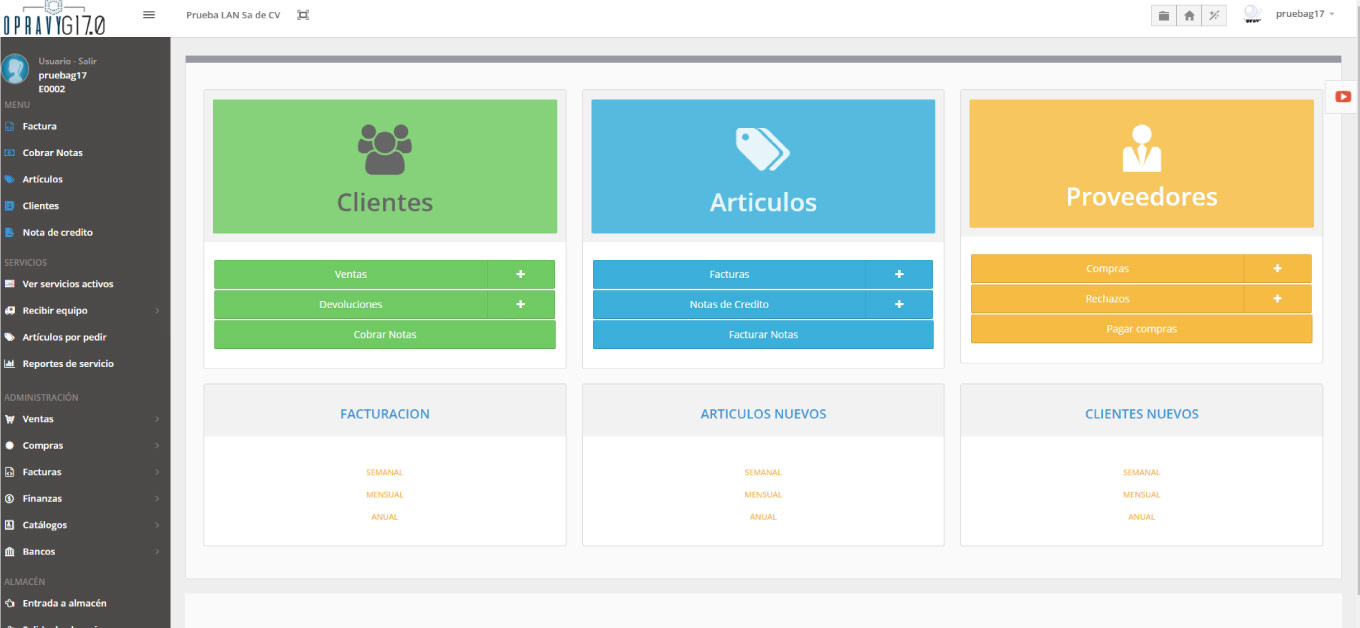 Opravy Sistemas de Facturación Electrónica