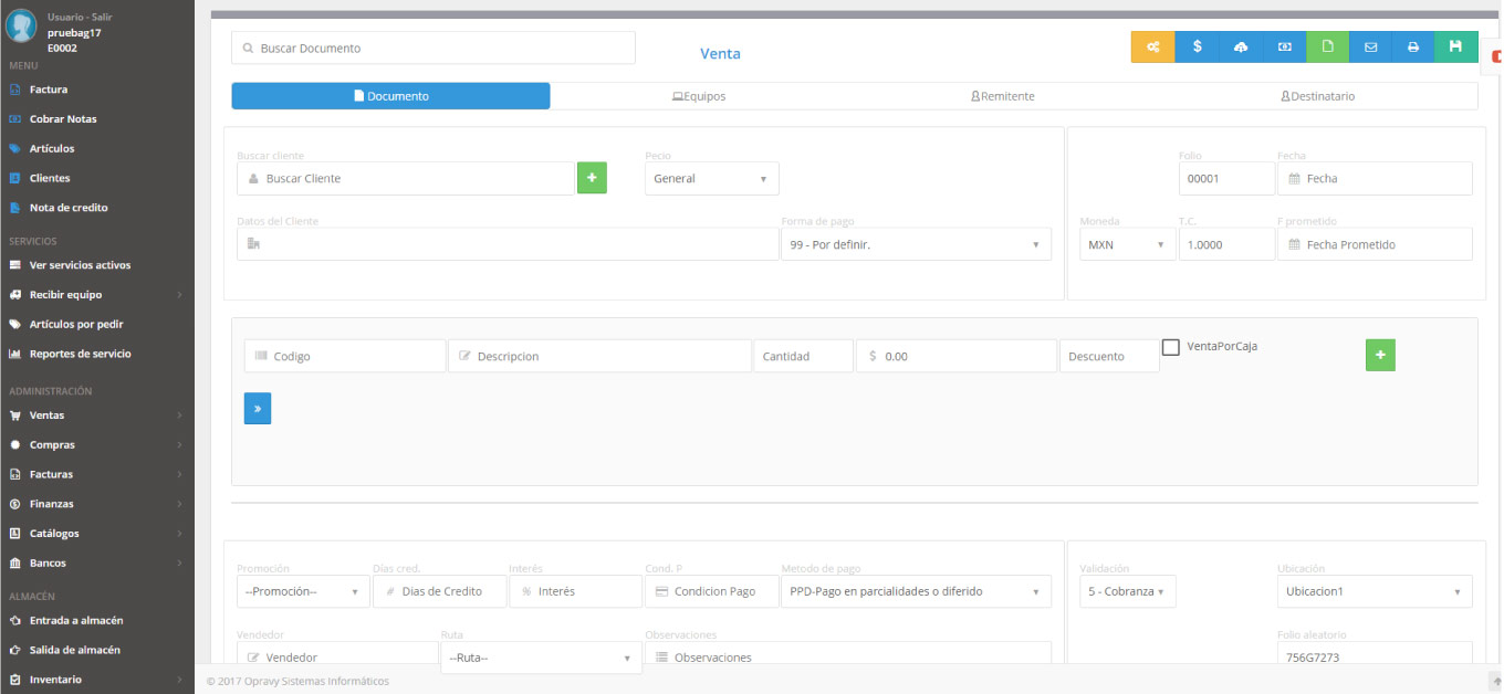 Opravy Sistemas de Facturación Electrónica